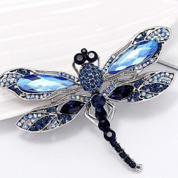Brooch Pin Dragonfly . Womens vintage accessories fashion blouse backpack - Picture 1 of 2